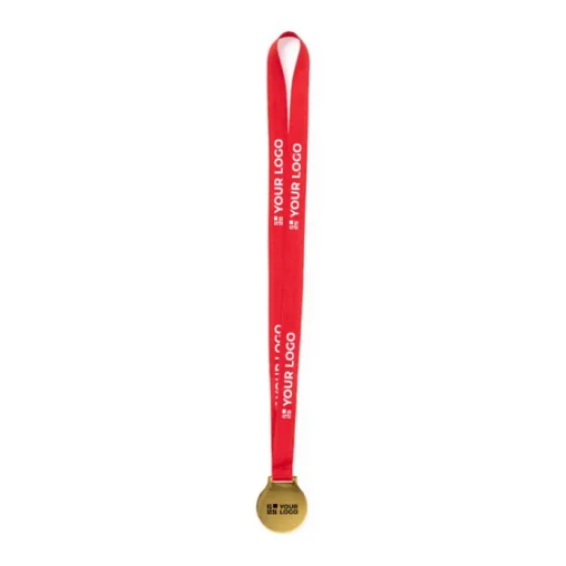 Gift Campaign Medaglia con logo con nastro in poliestere stampa digitale Champ> Medaglie E Trofei|Gadget Per Eventi Sportivi