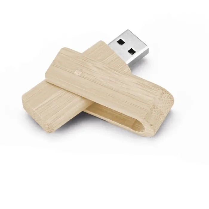 Gift Campaign Memorie USB personalizzate di legno di bambù la clip ruota Ecotwist> Gadget Ecologici|Chiavette Usb Ecologiche