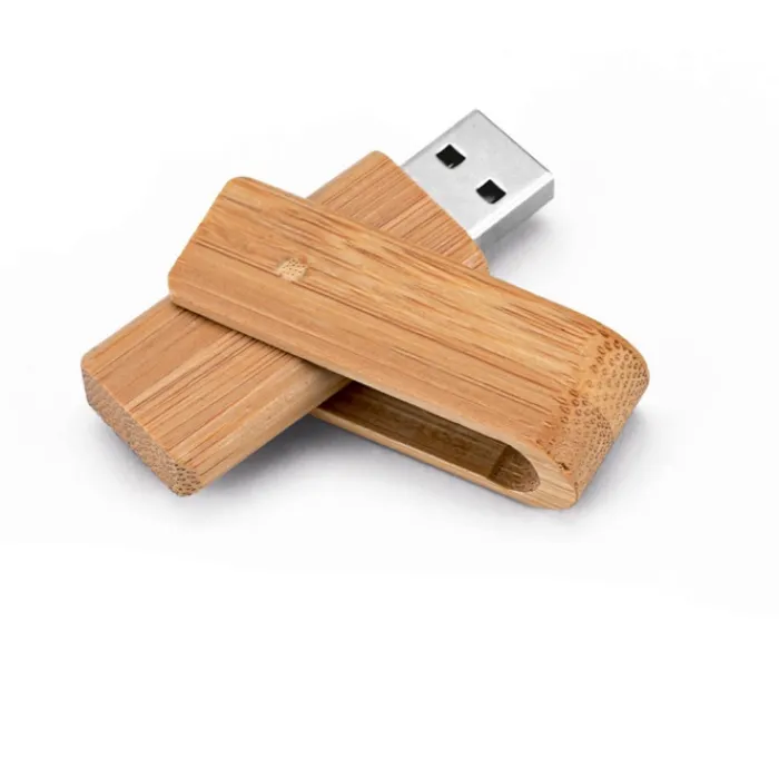 Gift Campaign Memorie USB personalizzate di legno di bambù la clip ruota Ecotwist> Gadget Ecologici|Chiavette Usb Ecologiche