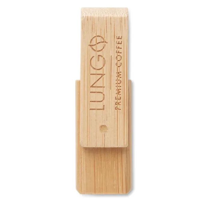 Gift Campaign Memorie USB personalizzate di legno di bambù la clip ruota Ecotwist> Gadget Ecologici|Chiavette Usb Ecologiche