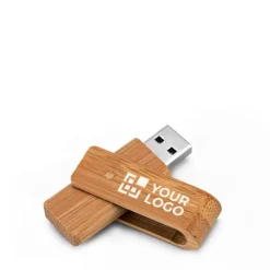 Gift Campaign Memorie USB personalizzate di legno di bambù la clip ruota Ecotwist><noscript><img width=