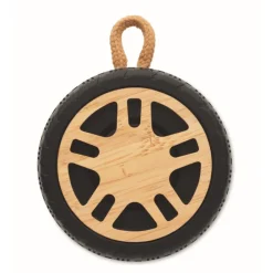 Gift Campaign Mini cassa wireless a forma di pneumatico bambù e ABS riciclato 3W><noscript><img width=