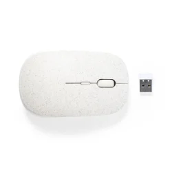 Gift Campaign Mouse ottico wireless ergonomico in fibra di grano Wheat Straw></noscript> Mouse