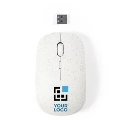 Gift Campaign Mouse ottico wireless ergonomico in fibra di grano Wheat Straw></noscript> Mouse