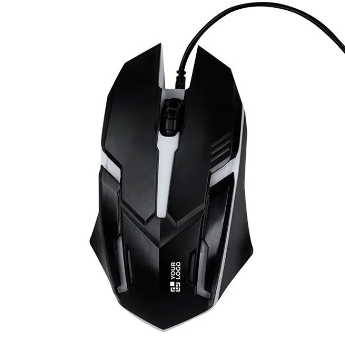 Gift Campaign Mouse USB retroilluminato con LED per gamer> Mouse