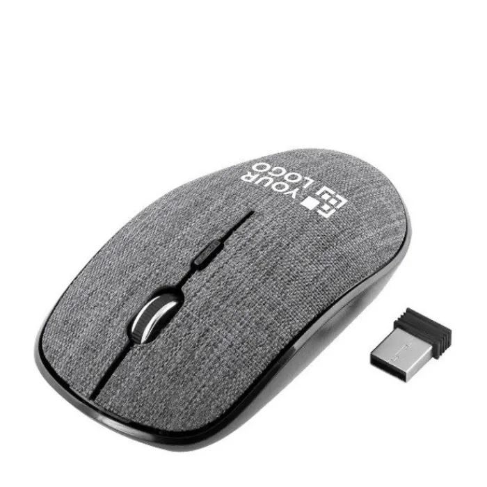 Gift Campaign Mouse wireless da 5W realizzato in ABS rivestito in poliestere RPET> Mouse