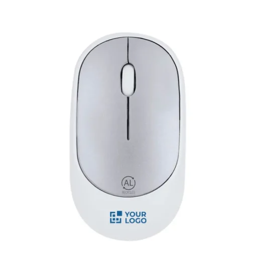 Gift Campaign Mouse wireless ergonomico in ABS e alluminio con certificazione RCS> Mouse