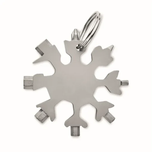 Gift Campaign Multi attrezzo in acciaio inox 17 funzioni e anello portachiavi Snowflake> Altri Attrezzi