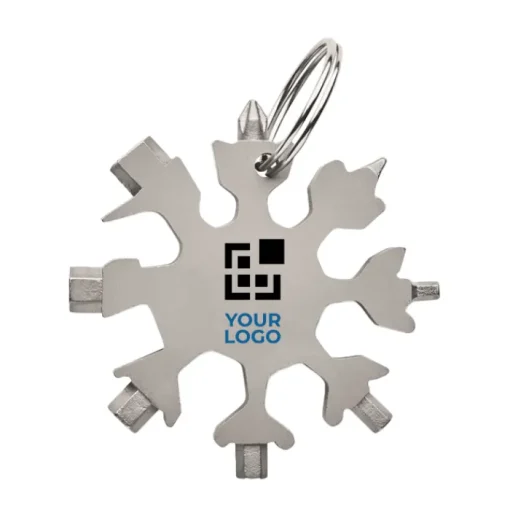 Gift Campaign Multi attrezzo in acciaio inox 17 funzioni e anello portachiavi Snowflake> Altri Attrezzi
