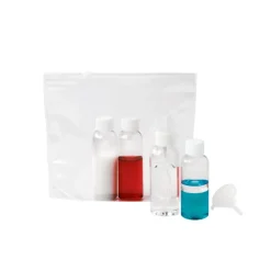 Gift Campaign Necessaire ermetico in PVC con 4 flaconcini Frequentflyer> Pochette Personalizzate|Beauty Case Personalizzati