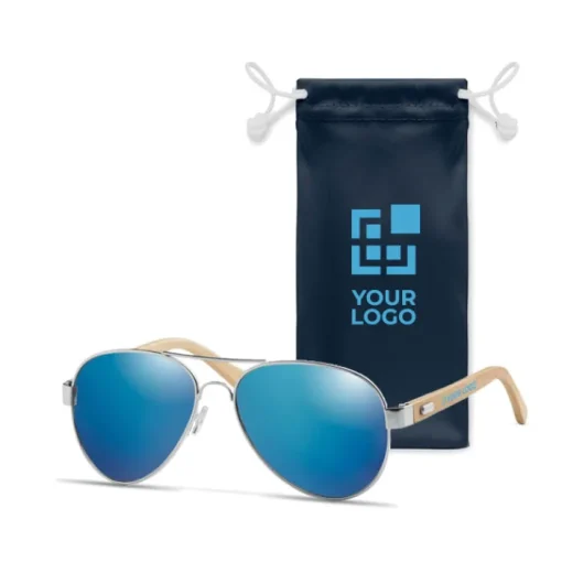Gift Campaign Occhiali da sole a goccia lenti specchiate con sacchetto Trendy Glass> Occhiali Da Sole Personalizzati