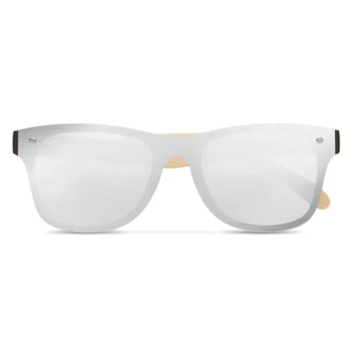 Gift Campaign Occhiali da sole con logo lenti specchiate UV400 aste Bamboo Beach> Occhiali Da Sole Personalizzati