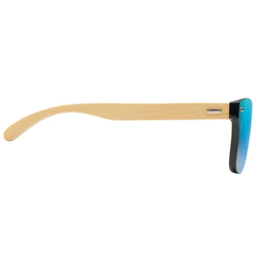 Gift Campaign Occhiali da sole con logo lenti specchiate UV400 aste Bamboo Beach> Occhiali Da Sole Personalizzati