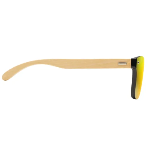 Gift Campaign Occhiali da sole con logo lenti specchiate UV400 aste Bamboo Beach> Occhiali Da Sole Personalizzati