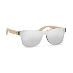 Gift Campaign Occhiali da sole con logo lenti specchiate UV400 aste Bamboo Beach></noscript> Occhiali Da Sole Personalizzati
