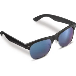 Gift Campaign Occhiali da sole con montatura nera e lenti blu con protezione UV400> Occhiali Da Sole Personalizzati