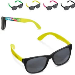 Gift Campaign Occhiali da sole con stanghette colorate e protezione UV400></noscript> Occhiali Da Sole Personalizzati