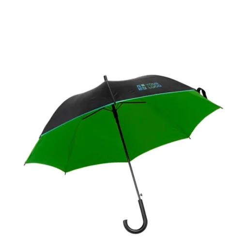 Gift Campaign Ombrello a 8 pannelli nero con interno colorato Ø103> Ombrelli Classici