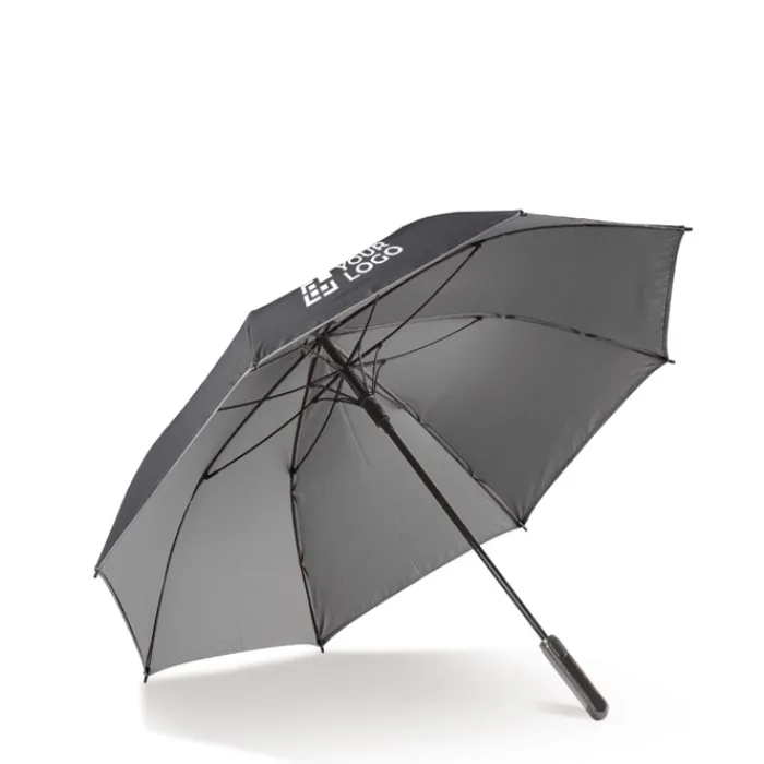 Gift Campaign Ombrello antivento a doppia calotta con manico ergonomico Ø114> Ombrelli Antivento