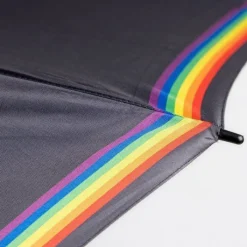 Gift Campaign Ombrello automatico a 8 pannelli in pongee con strisce arcobaleno Ø120><noscript><img width=