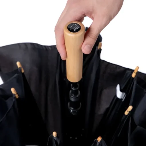 Gift Campaign Ombrello automatico con manico in legno 8 pannelli e Ø106> Ombrelli Antivento
