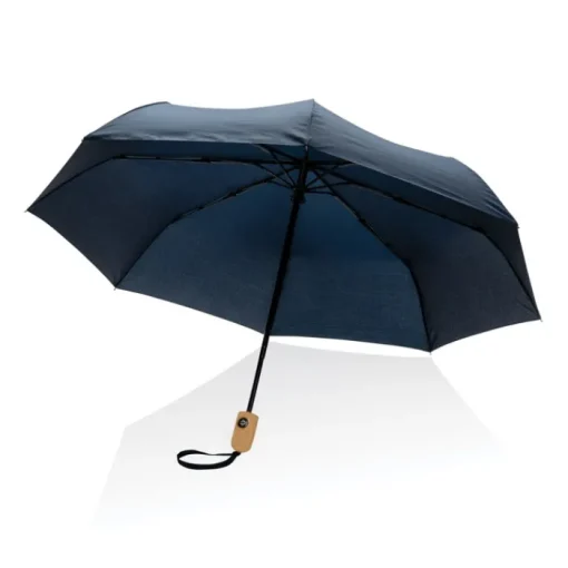 Gift Campaign Ombrello automatico con manico in bambù e antiviento Ø94 RPET> Ombrelli Pieghevoli