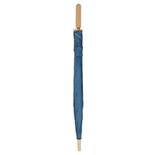 Gift Campaign Ombrello in rPET da 25'' a prova di tormenta con manico in legno Ø103> Ombrelli Antivento