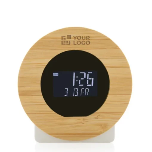 Gift Campaign Orologi da scrivania personalizzati in ABS riciclato e bambù FSC Desk LCD> Gadget Ecologici|Altri Gadget Pubblicitari