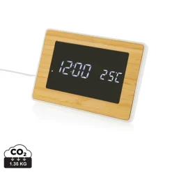 Gift Campaign Orologio da tavolo rettangolare in ABS e bambù ForestChrono LED></noscript> Gadget Ecologici|Altri Gadget Pubblicitari