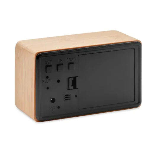 Gift Campaign Orologio sveglia in bambù con display a LED personalizzato Bamboo> Altri Gadget Pubblicitari