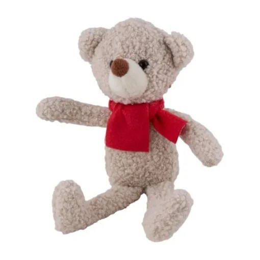 Gift Campaign Orsetto personalizzato con sciarpa rossa in tessuto> Peluche