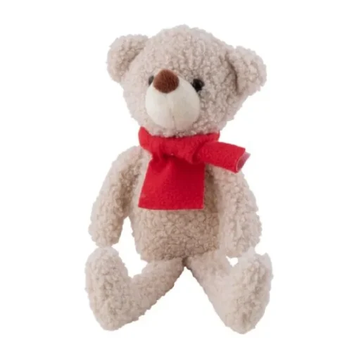 Gift Campaign Orsetto personalizzato con sciarpa rossa in tessuto> Peluche