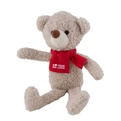 Gift Campaign Orsetto personalizzato con sciarpa rossa in tessuto></noscript> Peluche