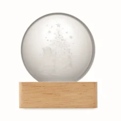 Gift Campaign Palla di neve natalizia con luce LED da 100lm su base in caucciù></noscript> Gadget Natalizi