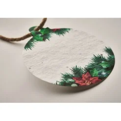 Gift Campaign Pallina di Natale piatta in carta con semi di fiori di campo SeedGrow></noscript> Gadget Natalizi