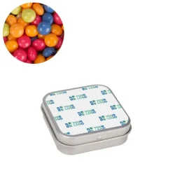 Gift Campaign Palline di caramelle assortite alla frutta in scatolina con logo></noscript> Caramelle Personalizzate