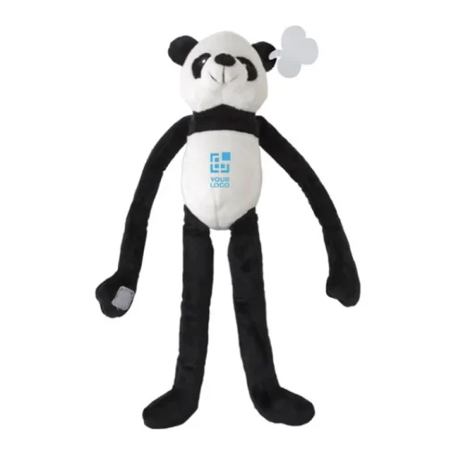 Gift Campaign Panda di peluche con velcro sulle zampe lunghe ed etichetta> Peluche