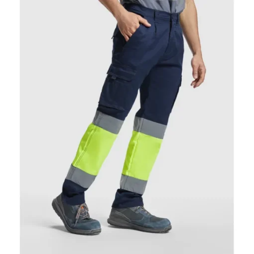 Gift Campaign Pantaloni da lavoro alta visibilità 250 g/m2 Roly Daily Stretch HV> Pantaloni