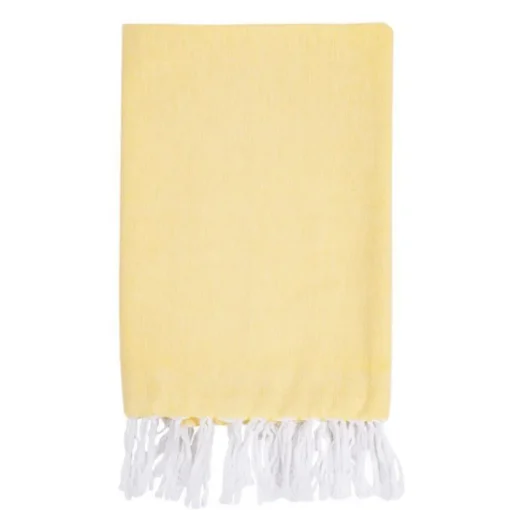 Gift Campaign Pareo in cotone e poliestere monocolore con frange bianche 170 g/m2> Teli Mare|Asciugamani Personalizzati