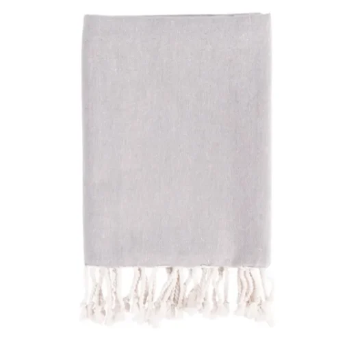 Gift Campaign Pareo in cotone e poliestere monocolore con frange bianche 170 g/m2> Teli Mare|Asciugamani Personalizzati