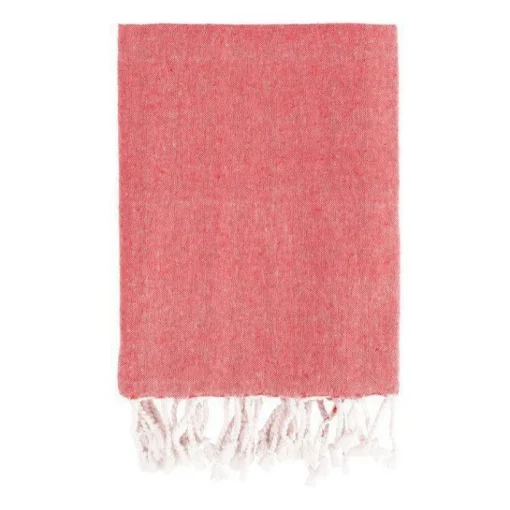 Gift Campaign Pareo in cotone e poliestere monocolore con frange bianche 170 g/m2> Teli Mare|Asciugamani Personalizzati