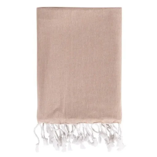Gift Campaign Pareo in cotone e poliestere monocolore con frange bianche 170 g/m2> Teli Mare|Asciugamani Personalizzati