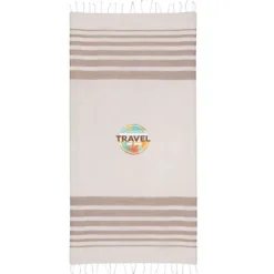 Gift Campaign Pareo in cotone riciclato e poliestere con frange 150 g/m2></noscript> Teli Mare|Asciugamani Personalizzati