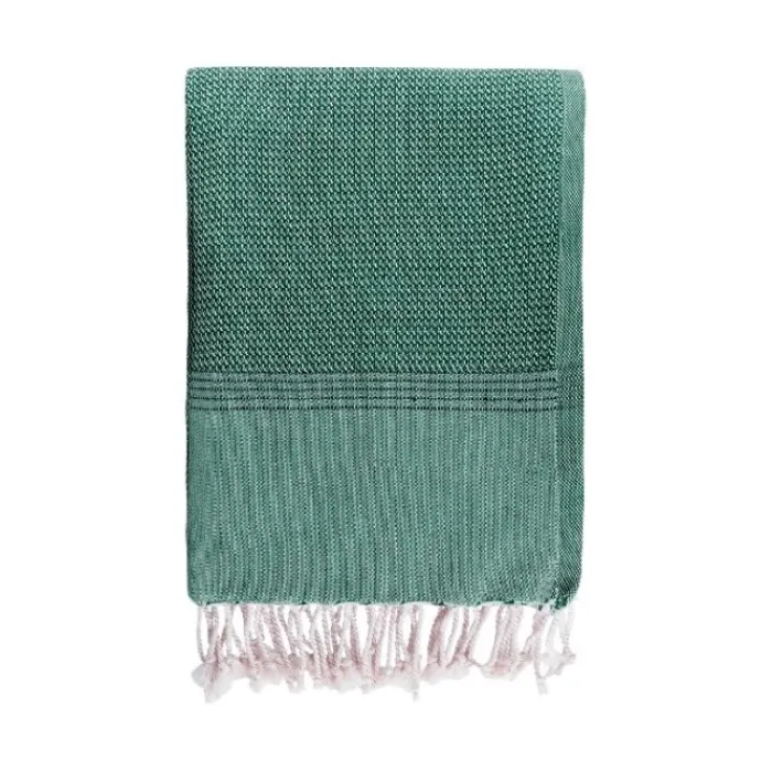 Gift Campaign Pareo monocolore con frange in cotone riciclato e organico 200 g/m2> Teli Mare|Asciugamani Personalizzati