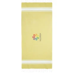 Gift Campaign Pareo promozionale in cotone riciclato e poliestere da 150 g/m2></noscript> Teli Mare|Asciugamani Personalizzati