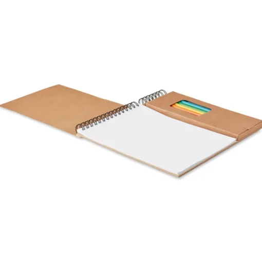 Gift Campaign Pastelli e libretto con disegni prestampati e fogli bianchi Canvas> Regali Per Bambini|Matite Colorate