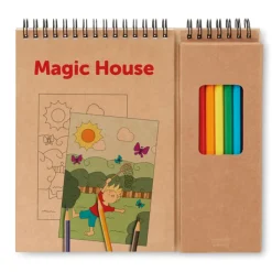 Gift Campaign Pastelli e libretto con disegni prestampati e fogli bianchi Canvas></noscript> Regali Per Bambini|Matite Colorate