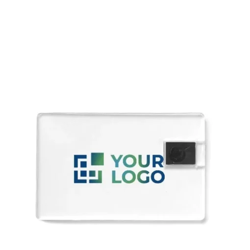 Gift Campaign Pendrive a forma di carta di credito in acrilico Clear> Tessere Usb Personalizzate