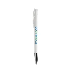 Gift Campaign Penna a pulsante in plastica con inchiostro blu e prodotta in Germania></noscript> Penne Di Plastica