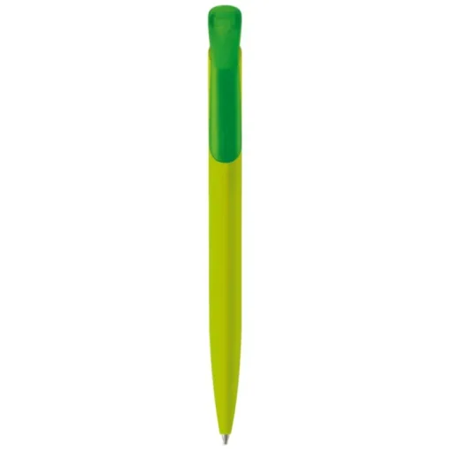 Gift Campaign Penna a pulsante in plastica con finitura morbida e inchiostro blu> Penne Di Plastica